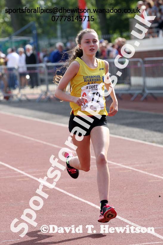 Girls under-15s, Northern Road Relays, Blackpool. Photo: David T. Hewitson/Sports for All Pics